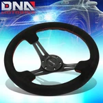 Nrg RST-018S-RS 350MM 3" Deep Dish Red Stitch Black Suede Grip Steering Wheel. Fixed Price $160.00.
