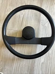 Steering Wheel 1982-1992 Chevy S10 Blazer Pickup With Horn Button Black Vinyl. Fixed Price $120.00.