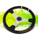 Nrg ST-028BK-Y 360MM Silver 3-SPOKES Leather Grip Steering Wheel W/center Mark. Fixed Price $118.00.
