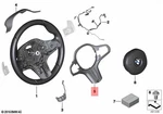 Genuine Bmw X5 X6 G05 G06 G07 G14 Steering Wheel Decorative Trim 32305A3AE59. Fixed Price $133.42.