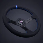 Dnd Precision Interior 50MM Black/blue Alcantara Race Steering Wheel ARW-BL-50. Fixed Price $129.00.