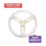 Sweet 611-70151, One Natural Aluminum 15IN Flat Steering Wheel No Wrap Performan. Fixed Price $189.89.