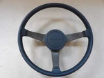 Chevy Cavalier 3 Spoke Steering Wheel 1985-1990 Blue W/ Horn Button Leather Look. Fixed Price $94.00.
