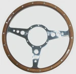 New Flat Moto-lita 13" Wood Steering Wheel Made The Uk Top Quality. Fixed Price $439.95.