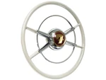 16" Ivory Crestliner Ford Mercury Anniversary Steering Wheel Kit Gm Spline. Fixed Price $1349.99.