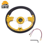 12.5" 320MM Flat Drift Racing Steering Wheel With Horn Button Universal 6 Holes. Fixed Price $27.85.