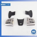 10-11 Jaguar X250 Xfr Steering Wheel Multifunction Button Set W/ Trim Oem. Fixed Price $102.23.