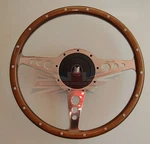 New Moto-lita 13" Wood Steering Wheel & Adaptor Triumph TR4 TR250 TR6. Fixed Price $519.95.
