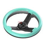 Nrg ST-036MF-BK Car/auto 350MM 3"DEEP Dish Aluminum Spoke Wooden Steering Wheel. Fixed Price $180.00.