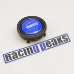 Momo Glossy Blue Chromed Logo Steering Wheel Horn Button Racing Tuning 55MM. Fixed Price $37.89.