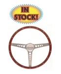 Performance 35-5457 GT-3 Retro Mustang Wood Steering Wheel W/3-SPOKEBRUSHED. Fixed Price $333.98.