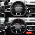 Full Leather Steering Wheel Flat Sport For 19+ Audi S8 A6 A7 Q7 Q8 RS7 RS6. Fixed Price $269.00.