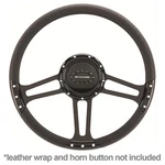 Billet Spec Steering Wheel Half-wrap Draft Aluminum Black 3-SPOKE 14" Dia Ea. Fixed Price $484.95.