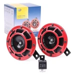Hella Stark Sound - 109.23.37 Red Set 12 V High/low Frequency Super Ton. Fixed Price $47.00.