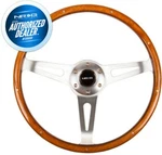 Nrg Steering Wheel 365MM Classics Vintage Style Smooth Wood Grip Chrome ST-065. Fixed Price $208.00.