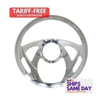 Billet Specialties 30955, One Polished Aluminum Sniper Half Wrap Steering Wheel. Fixed Price $484.13.