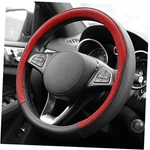 FH2009 Geometric Chic Genuine Leather Steering Wheel Cover () Universal Red. Fixed Price $25.69.
