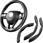 Wssrogy 3 Pack Anti-skid Segmented Carbon Fiber Steering Wheel Cover Protect. Fixed Price $15.63.