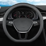 Xhring D-shaped Car Steering Wheel Cover For Volkswagen Vw Atlas Tiguan Black. Fixed Price $40.96.