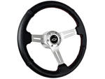 1960-74 Chevy Truck White Bow 6-BOLT Perforated Black Leather Steering Wheel Kit. Fixed Price $314.99.