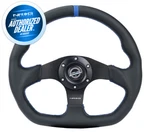 New Nrg Steering Wheel Flat Bottom Blue Stitch W/ Center Mark RST-024MB-R-BL. Fixed Price $1176.00.