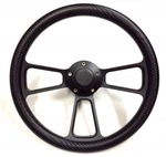 14" Carbon Fiber Black Muscle Steering Wheel W/ 69-94 Chevy Gm Billet Adapter. Fixed Price $176.87.