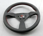 Personal Steering Wheel Neo Grinta 350 Mm Black Perforated Leather Red Stitching. Fixed Price $390.64.
