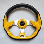 Momo Eagle Street Sport Steering Wheel 320MM 12.5IN Yellow. Fixed Price $175.00.