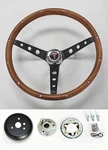 1967 68 Pontiac Gto Firebird Lemans Grant Wood Steering Wheel Black Spokes 15". Fixed Price $229.96.