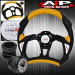 Fits 94-99 Eclipse Jdm 320MM Yellow Steering Wheel Hub Adapter Extender Typer. Fixed Price $45.99.