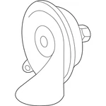 Genuine Mercedes-benz Oe Horn 461-542-00-20. Fixed Price $74.35.