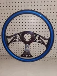 United Pacific Steering Wheel Blue, With Chrome Spokes, "lady". Fixed Price $129.99.