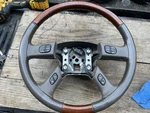 2003-2006 Cadillac Escalade Steering Wheel W/controls Rare Oem Neutral Woodgrain. Fixed Price $105.00.