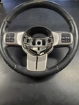 2012 Jeep Grand Cherokee Steering Wheel Black Leather With Some Wear. Fixed Price $81.00.