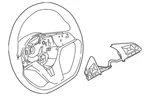 Genuine Nissan Steering Wheel 48430-6MT3A. Fixed Price $2058.19.