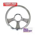 Billet Specialties 30765, One Chicayne Half Wrap Steering Wheel Aluminum Perform. Fixed Price $478.41.