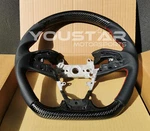 Genuine Carbon Nappa Leather Steering Wheel For Honda Civic 16-21 Type-r FK8. Fixed Price $399.99.