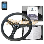 Italy Nardi Classic 340MM Steering Wheel Black Spoke Perforated Leather Gray. Fixed Price $379.95.