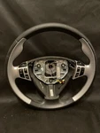 2006-08 Saab 9-3 Steering Wheel Sport W/paddle Shifters Silver/black Oem Leather. Fixed Price $150.28.