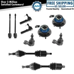 Front Steering & Suspension Kit Set Of 10 Axles Tie Rods Ball Joints Hubs For Gm. Fixed Price $290.87.