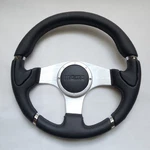 Momo Black Leather Street Sport Steering Wheel 340MM 13.4IN Brlcr. Fixed Price $195.00.