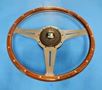 New Moto-lita Slotted 14" Wood Steering Wheel & Hub Triumph TR4 TR6. Fixed Price $719.95.