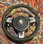 Porsche 911 991.1 Turbo Sport Plus Design Steering Wheel Alcantara Oem. Fixed Price $1500.00.