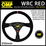 Omp Wrc Steering Wheel Special Edition Mid-depth 350MM Suede Leather Red/black. Fixed Price $313.02.