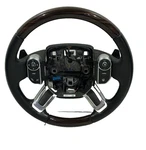Range Rover L405 Black Leather Wood Trim Steering Wheel GK52-3F563-GD8YUU Oem. Fixed Price $199.12.