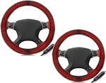 Zonetech Car Heated Steering Wheel Cover 12V Vehicle Hand Warmer 2PK. Fixed Price $74.00.