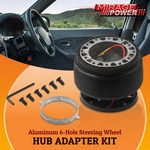 Jdm 6 Hole Bolt Steering Wheel Hub Adapter For 94-01 Integra Civic Del Sol. Fixed Price $31.77.