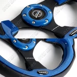 Nrg 320MM Reinforced Black Leather Blue Trim Racing Steering Wheel RST-001BL. Fixed Price $135.00.