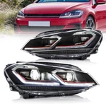 Vland Full Led Headlights Fit Volkswagen Golf MK7.5 2018-2021 Halogen Version. Fixed Price $351.99.