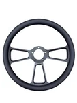 Forever Sharp 14 Black Billet Steering Wheel 5 Bolt Vinyl Wrap Read No Horn. Fixed Price $77.99.